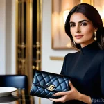 샤넬 클래식 플랩 지갑 리뷰 - **Prompt 1: Timeless Elegance and Confidence**
    "A sophisticated Arab woman, in her late 20s to e...