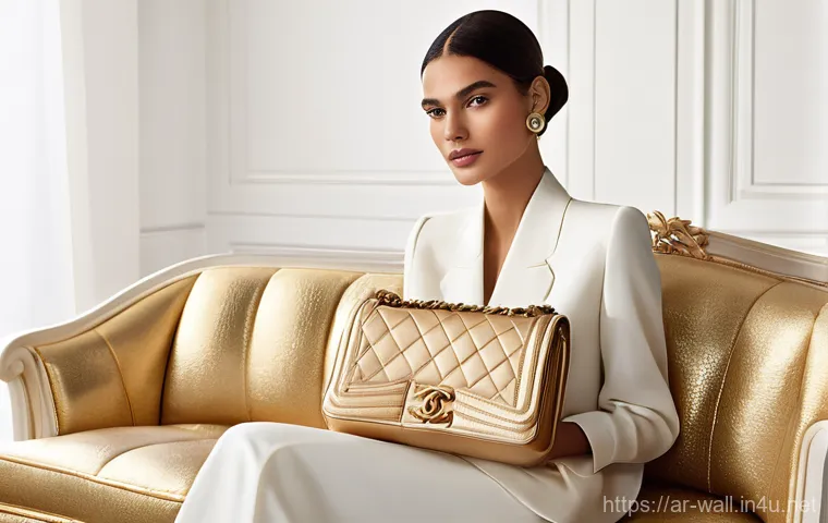 샤넬 카드홀더와 플랩 지갑 추천 - **Prompt:** A sophisticated Arab woman, elegantly dressed in a modest yet fashionable contemporary o...