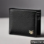로에베 미니멀 지갑의 트렌디 디자인 - A luxurious small Loewe wallet crafted from high-quality natural leather with a smooth texture, feat...