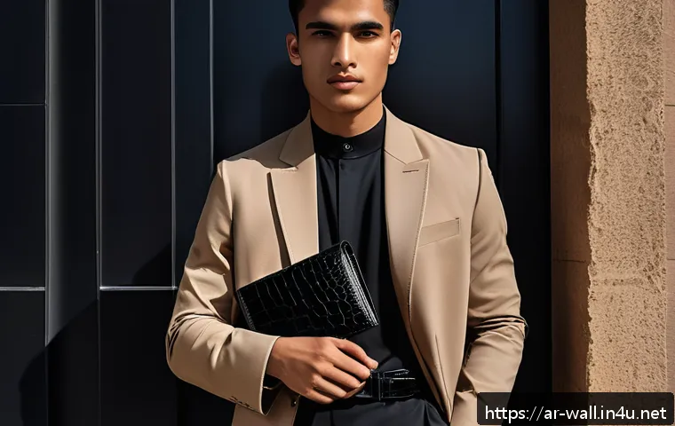 알렉산더왕 크록 레더 지갑 스타일링 관련 이미지 1